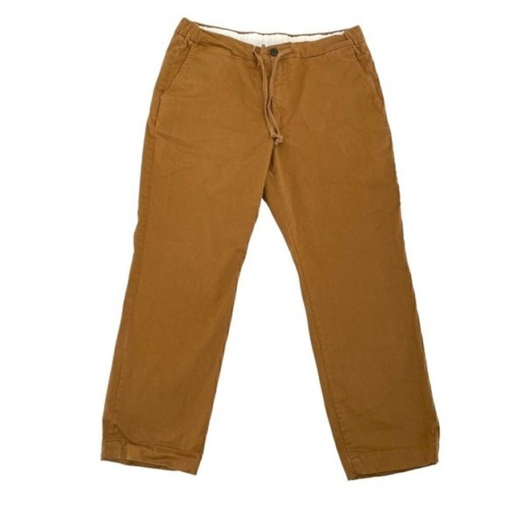 Spier & Mackay Handmade Slim Fit Khaki Tan Chino Trouser Pants size 36X26